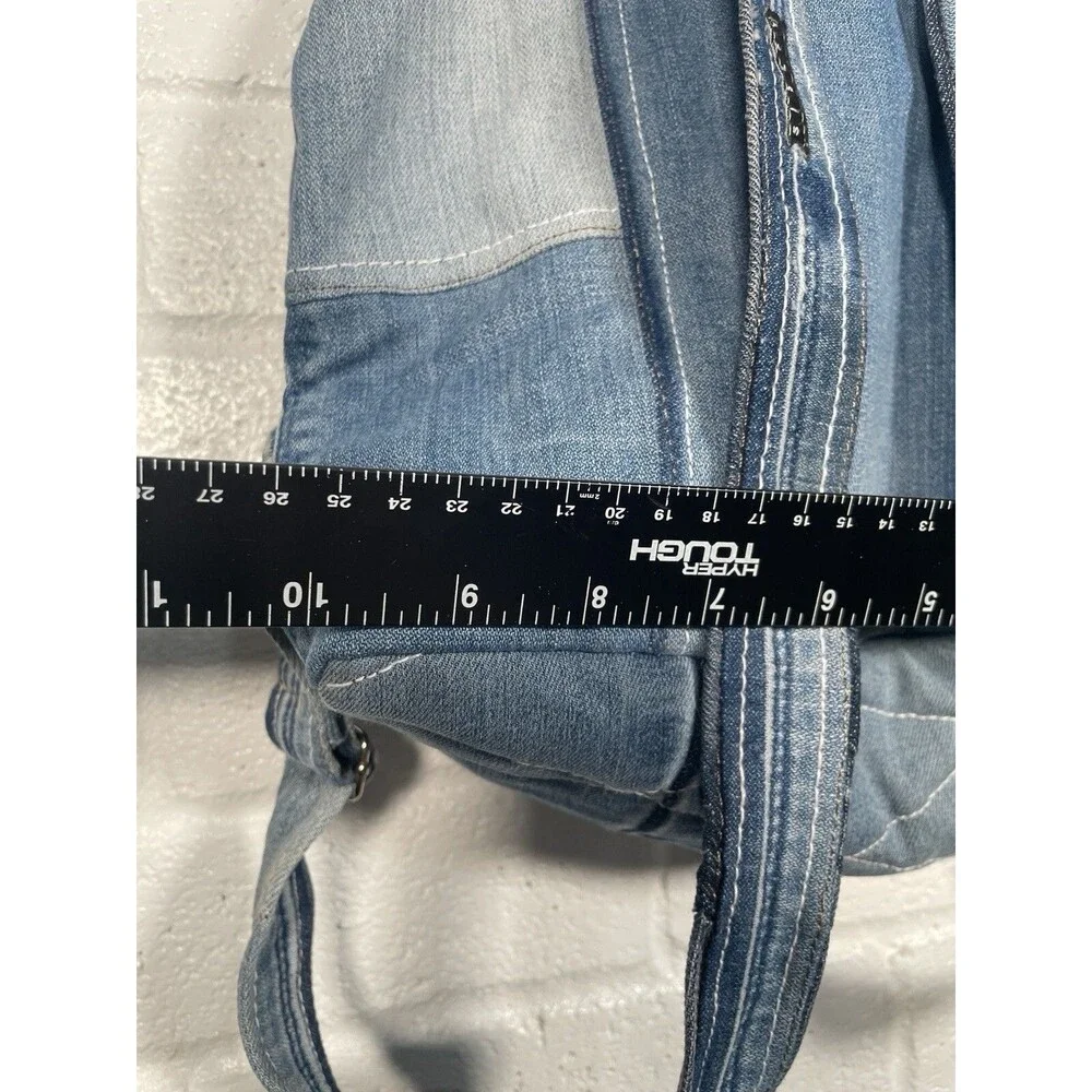 SISLEY DENIM Bag Handbag BLUE TRIM Medium backpack SUMMER